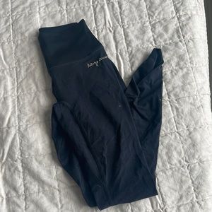 Whitney Simmons Ribbed Black Leggings (XS)